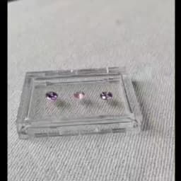 Sale Adhesive Loose Diamond Box Transparent Gemstone Storage Case Stone Packaging Show Case Sticky Gems Organizer Holder Tray