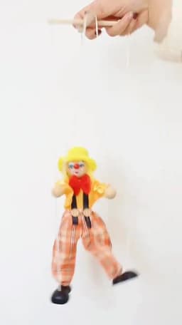 Marionette Puppets Clown Pull String Doll Birthday Christmas Gifts Theater Puppetry Party Favors For Kids Boys Girls Adults