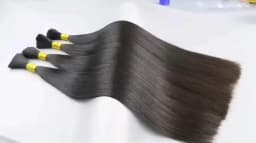 Double Drawn Straight #613 Blonde Brown #1B Natural Color Braiding Hair Bulk No Weft Raw Unprocessed Human Hair Bulks 1 Bundels