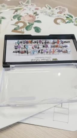 D Curl 60 Pcs 3D Halloween Cosplay Eyelash Extension New Fashion Christmas Glitter Soft Mink False Eyelash Individual Lashes