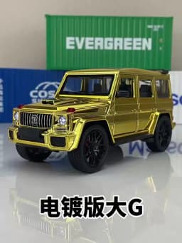 1:24 Benzs G63 AMG SUV Alloy Car Model Sound and Light Pull Back Children's Toy Collectibles Birthday gift