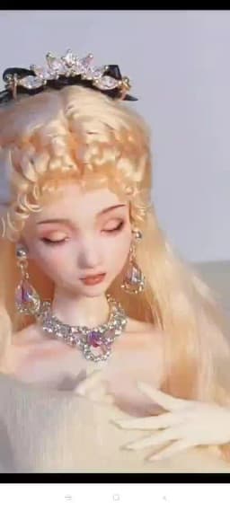 1:6 Doll Mini Jewelry Earring Necklace Set (including Display Rack) Model for Doll Decorative Toys, Doll Gift Accessories
