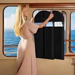 5PCS Dustproof Clothing Covers Waterproof Clothes Dust Cover Coat Suit Dress Protector Hanging Garment Bags Closet Organizer