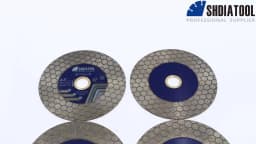 SHDIATOOL 2Pcs Dia125mm Double-sided Cutting Disc Diamond Saw Blade Grinding Wheel For Ceramic Tile Marble 5inches Cutter Plate