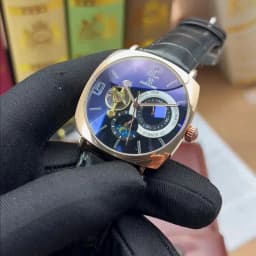 [Mechanical Men's Watch] Retro Mechanical Men's Watch | Elegant, Skeleton Dial, Hollow Design, Alloy Case, Synthetic Leather Strap | Business and Casual Wear, No Batteries Required