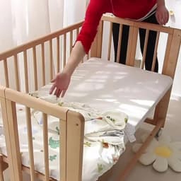 Cute Printed Patterned Sheet/Mattress Cover, Children's 100% Cotton Breathable and Moisture-Wicking Patchwork Mattress Cover.