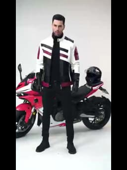 Men's PU Leather Coat Thickened Biker Jacket
