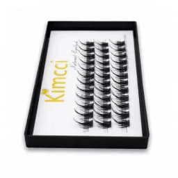 Kimcci 36 Segmented False Bundles Eyelashes Bundles Natural 3D Russian Volume Faux Eyelashes Individual Mink Eyelash Extension