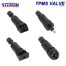 TPMS Tire Pressure Sensor Black Aluminum Rubber Valve Stem Replacement Repair Kit For Hyundai Kia Honda Nissan BMW GM Chevrolet