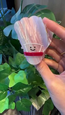 1pc sporty style smiley red table tennis racket colorful badminton grab clip, new shark clip sweet and cute cartoon girl hairpin