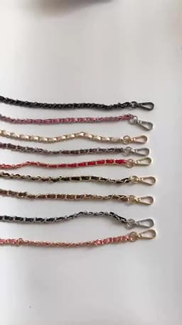 120cm Long PU Leather Bag Strap For Crossbody Handbags Shoulder Bag Strap Replacement Accessories 0.8cm Wide Bag Chain