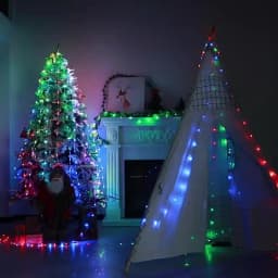 DC5V/12V 1000ct Pixels 1.5cm-20cm Pitch WS2811 LED Seed Pixel String Light RGB IC Addressable Full Color IP67 3Pin Clear Wire