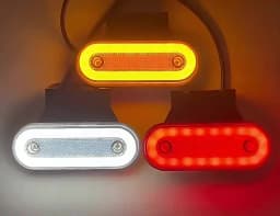 10Pcs Truck Sidelight LED Clearance Lights 12V 24V Cargo Light Trailer Side Marker Car Width Signal Lamp Red White Amber