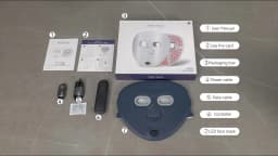 Hello Face M500S Black Wireless Face Black Mask Light Therapy 850nm Infrared & 660 nm Red Light Masks