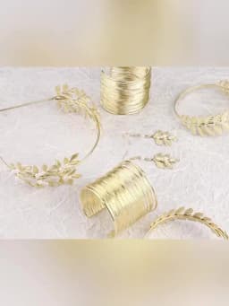 FTCY 7 Pcs Upper Arm Bracelets for Women Adjustable Gold Color Arm Cuff Bangle Women's Jewelry Gifts
