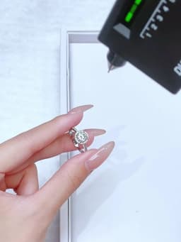 1CT Round Shape Certified Moissanite Diamond Round Engagement Rings For Women Gift Anniversary High Quality Luxury Jewelry