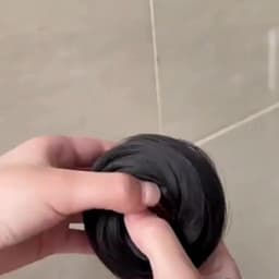 Synthetic Chignon Wig Hair Bun Extensions Retractable Bun Hairpiece Straight Donut Chignon Updo Hair for Women All Occasions Use