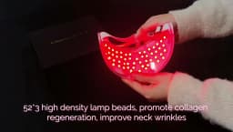 Neck LED Mask 7 Colors Photon Anti-Wrinkle Skin Brightening Neck Beauty Mask Skin Tightening Lifting Neck Daily Beauty Care