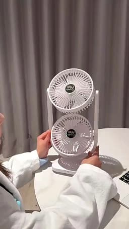 USB Charging Desktop Fan Portable Rotatable Desktop Electric Fan Suitable For Outdoor Picnic Student Dormitory Office Home Use