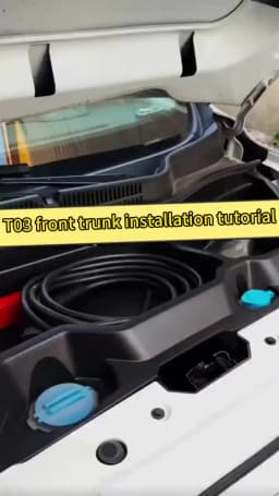 Car Cabin Trunk Organizer Box For Leapmotor T03 2023 2024 2025-IN Front Large Capacity Engine Hood Trunk Storage Box Parts