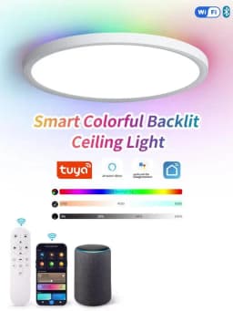 BENEWTON TUYA Ceiling Lamp Room Decor Led Light RGB APP Voice Control Alexa Google Smart Lamp For Home