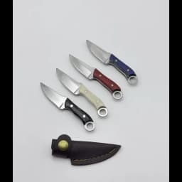 Mini knife, portable box opening knife keychain, pocket knife, Halloween gift, with knife sheath