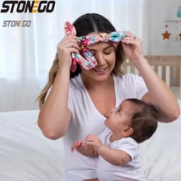New Mother & Baby Bunny Ears Headbands 2PCS - Bow Hair Accessories Elastic Headband for Infants Toddlers Girls