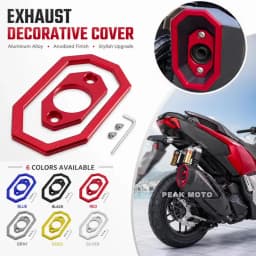 For Honda ADV 350 ADV350 2021-2025 2026 Motorcycle CNC Aluminum Exhaust Hood Decorative Cover Exhaust Tail End Protective Cover