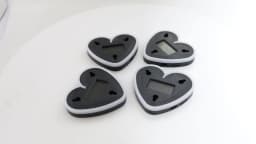 1PCS USB Solar Powered Heartshaped Symphony Colorful Led Ambient Light Bedroom Night light Front Rear Windowsheid Decoration