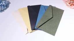10Pcs Vintage Kraft Paper Envelopes Blank A4 Triangle Cowhide Handmade Black Set Writing Christmas Invitations 22*11CM