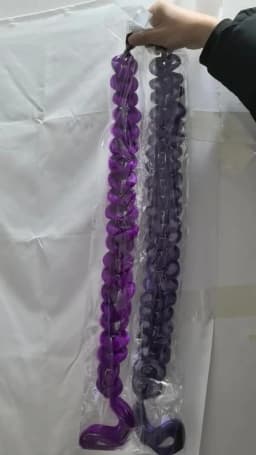 32" Extra-Long Synthetic Purple Braided Wig | Shimmering Metallic | Kids Christmas Costume Hairpiece Halloween wig Cosplay
