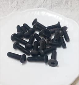 3-150pcs DIN7991 Black Steel 10.9 Hex Socket Countersunk ISO7380 G10.9 Round Allen Hexagon Socket Screw M2 M2.5 M3 M4 M5 M6 M8
