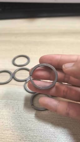 2PCS 20-32MM Titanium Alloy Rotating Ring Buckle Keychain Waist Belt Buckle Spring Lock Keyring Outdoor Tool EDC Unboxing Tool