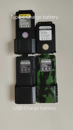 BAOFENG UV-5R Battery For Pofung UV5RA UV-5RE DM-5R Plus BF-F8 RT-5R Walkie Talkie BL-5 Battery 3800 Compatible USB 1/2PCS