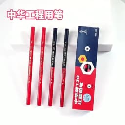 10Pcs Big Pencil,Red&Blue Double-Ended,Medical Science Laboratory Plotting Construction Wood Working Mark Stationery