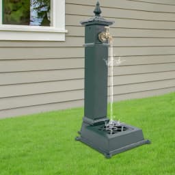 Freestanding Floor Mounted Faucet Rust Resistance Easy To Clean Retro Water Column Faucet for Parks/Farms/Schools/Yards/Gardens