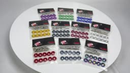 M6 Aluminum 10 Pcs/Pack Car Modified Hex Fasteners Fender Washer JDM Bumper Engine Concave Screws