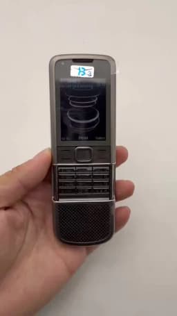 Original 8800 Carbon Arte Mobile Cell Phone Unlocked GSM 2G 3G Camera Bluetooth English Keyboard Only