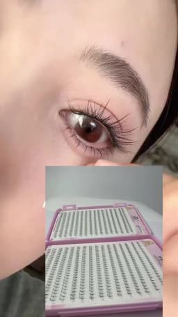 768/60pcs Under Eyelashes Extension Personal EyeLash Professional Makeup Individual Cluster Grafting Fake Lashes False Eyelashes