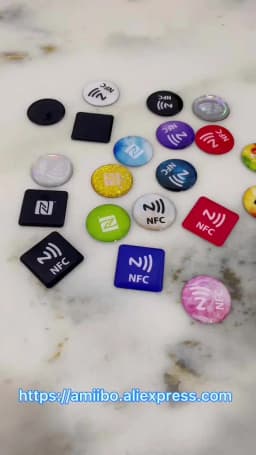 Laser Holographic Printing NFC Touch NFC215 Big Memory 504Byte NFC Tag Sticker Epoxy for Goole Review Instagram WhatsApp