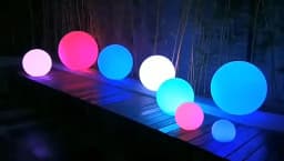 Super Big LED Glow Round Ball Night Lights Battery Powered Remote 16 Colors Garden Landscape Lawn Lamps for Indoor Outdoor Decor