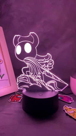 Hollow Knight Game 3D Led Neon Night Lights Birthday Toys Cool Gift For Friend Kid Bedroom Table Colorful Decor Hornet Lava Lamp