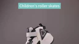 Trendy Cool Middle Top Roller Skateboard Shoes For Boys Girls, Breathable Retractable Roller Skates For Indoor Outdoor Party