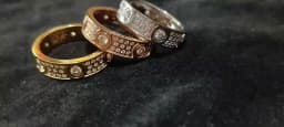 2025 Stainless Steel Ring With Stone full Crystal For Woman Girl woman rings