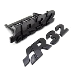 1999-2008 GOLF 4 Golf 5 Gloss Schwarz VW Golf R32 Vorne Grill Abzeichen Emblem R32 Boot Logo Aufkleber