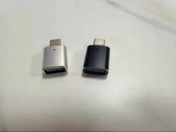 (2Packs Black+Silvery) USB C to USB Adapter, USB C Male to USB 3.0 Female Adapter OTG Converter Compatible with MacBook Pro 2019