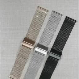 Mesh Milanese Loop Strap Stainless Steel Metal Quick Release Bracelet Double Press Butterfly Buckle Watch Band 18mm 20mm 22mm