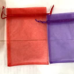 50pcs/lot Adjustable Drawstring Organza Bag 5x7cm 7x9cm 9x12cm 10x15cm Jewelry Packaging Candy Wedding Party Gifts Pouches