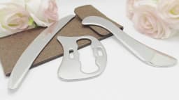 3 in 1 Stainless Steel Gua Sha Massage Tools-Scraping Massage Tools Muscle Scraper Tool for Back,Arms Derma Edge Massage Tool