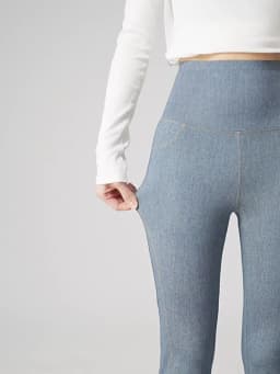 Denim Women's Pants Micro Flared High Waist Abdomen Leggings New in Summer Stretch Sports Fitness Yoga Casual Pants Jeans